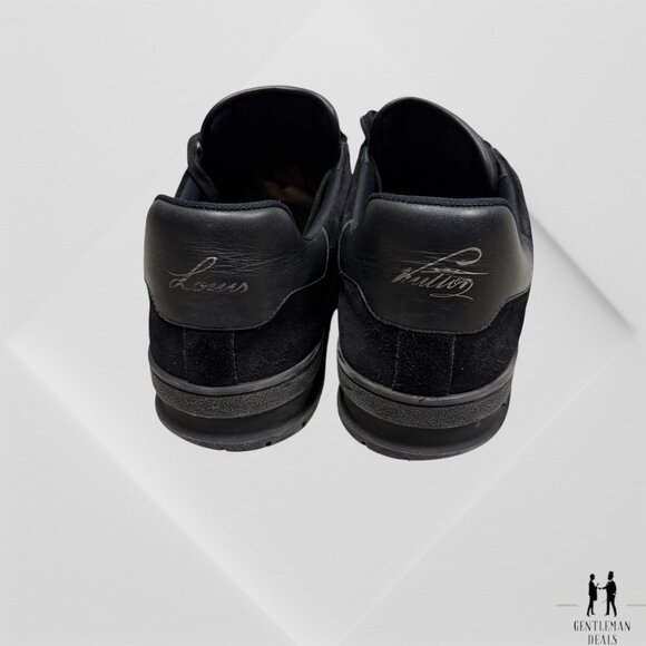 Louis Vuitton LV Trainer Sneakers  Black Suede Mens 9 LV 10.5 US Authentic - Picture 10 of 10